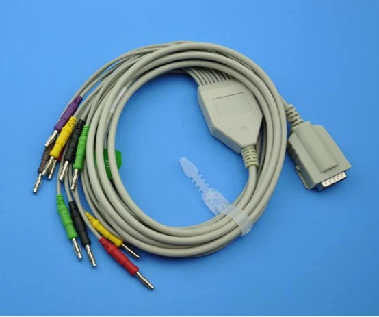 Burdick 10lead Ekg Cable,IEC/AHA,banana/Clip From Factory For Atria 3000,3100