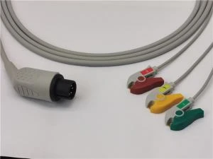 کابل آداپتور AAMI ECG Transducer Adapter 3 کلیپ ها را منتقل می کند