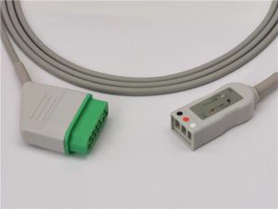 کابل تنه ECG اتصال دهنده 12 پین Nihon Kohden Compatibel